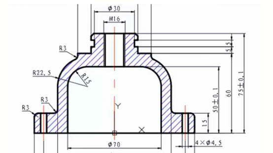 CAD标注溢流阀上盖(溢流阀装配图cad)